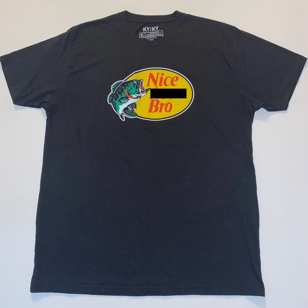 KY for KY RARE Nice A** Bro Graphic Tee - Black Size XL / Lexington KY - Picture 2 of 5